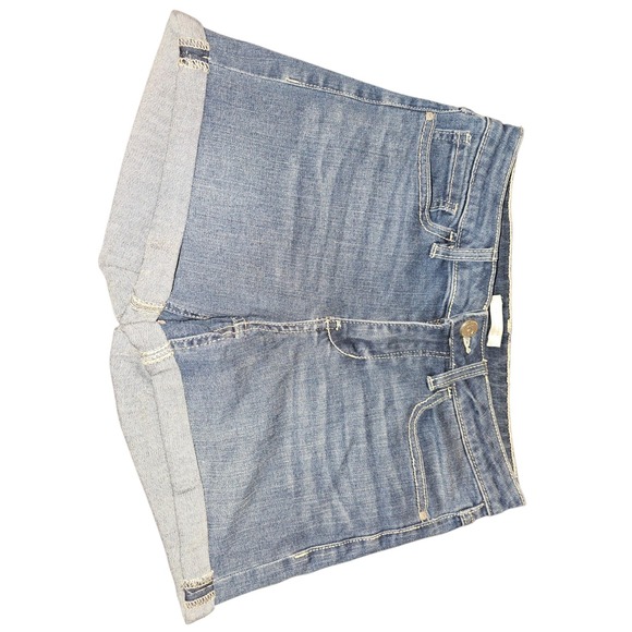 LC Lauren Conrad Pants - Cuffed Denim Jean shorts by Lauren Conrad Size 4 Women's Blue Denim